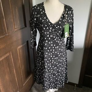 Toad & Co Rosalinda dress Medium M NWoT V-neck dress 3/4 sleeves